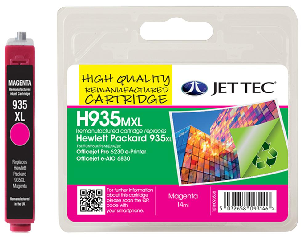 101H093538 INK CART, REMAN, HP935XL MAGENTA JET TEC