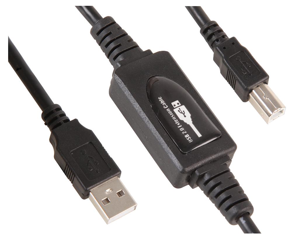 PSG91643 LEAD, USB2.0 A-B MALE, 10M ACTIVE PRO SIGNAL