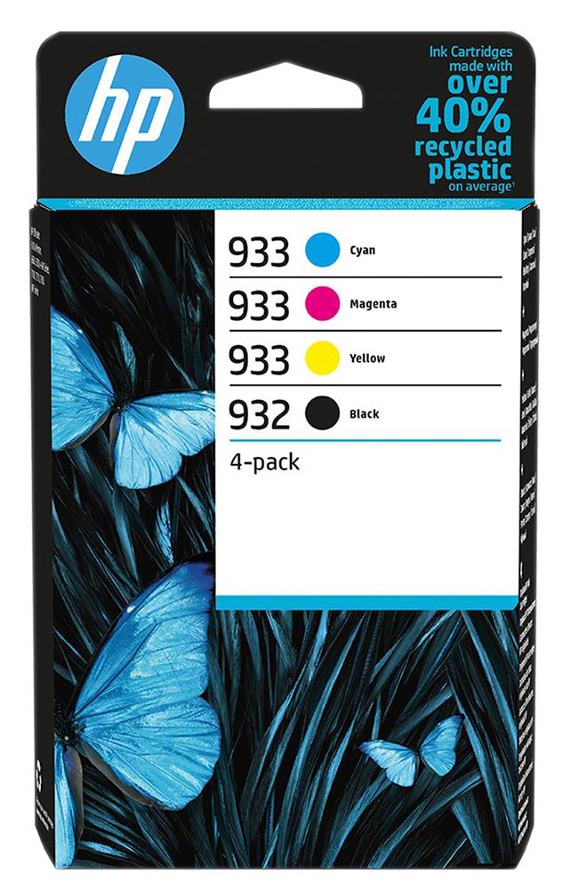 6ZC71AE INK CART, HP 932 BLK/933 COLOUR ORIGINAL HEWLETT PACKARD
