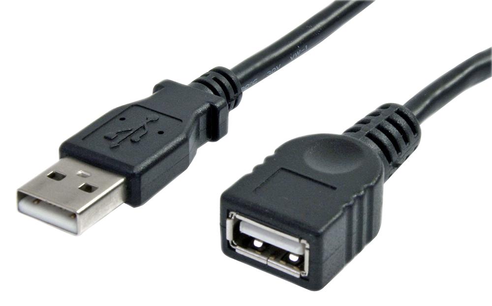 USBEXTAA3BK LEAD, USB 2.0 EXTENSION A-A, M/F, 3FT STARTECH