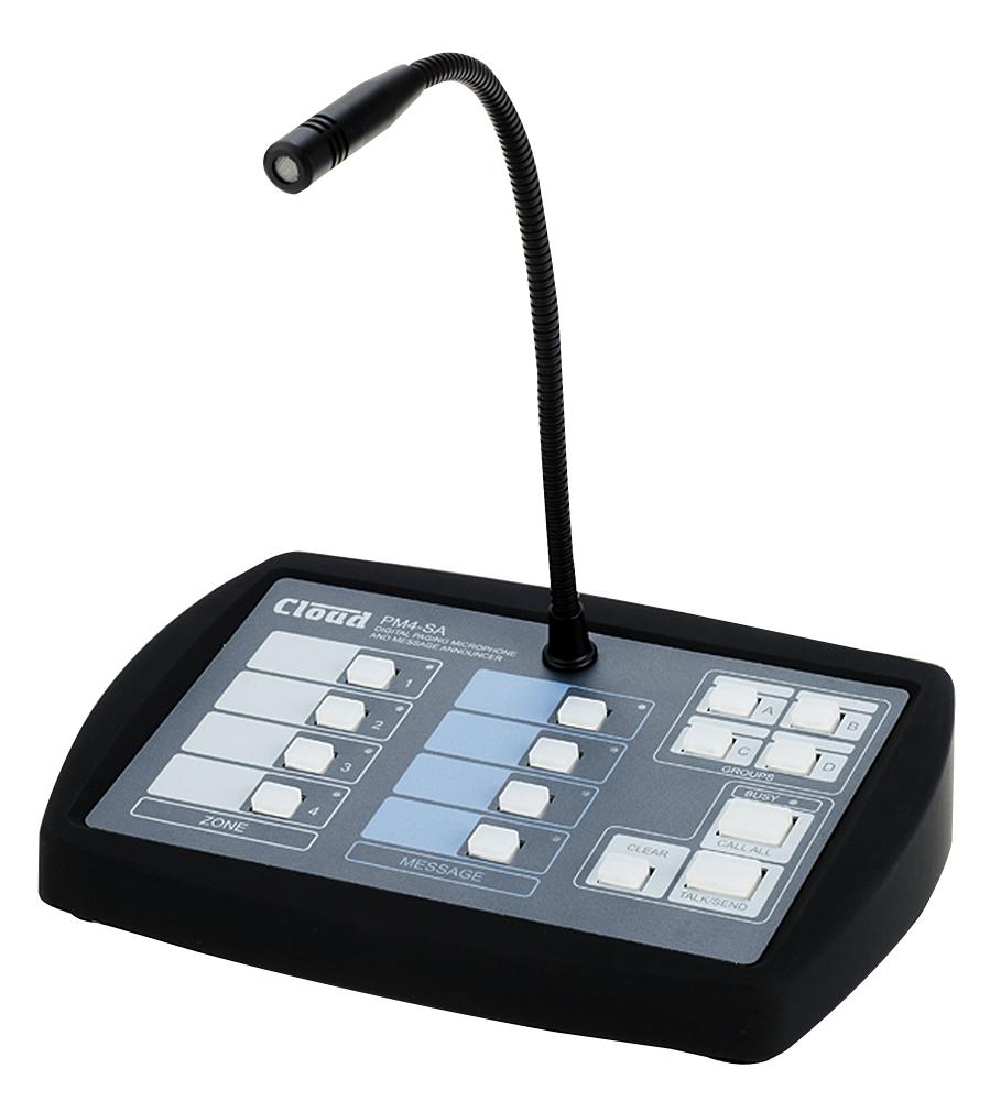 PM4SA PAGING MICROPHONE, 4 MESSAGE CLOUD