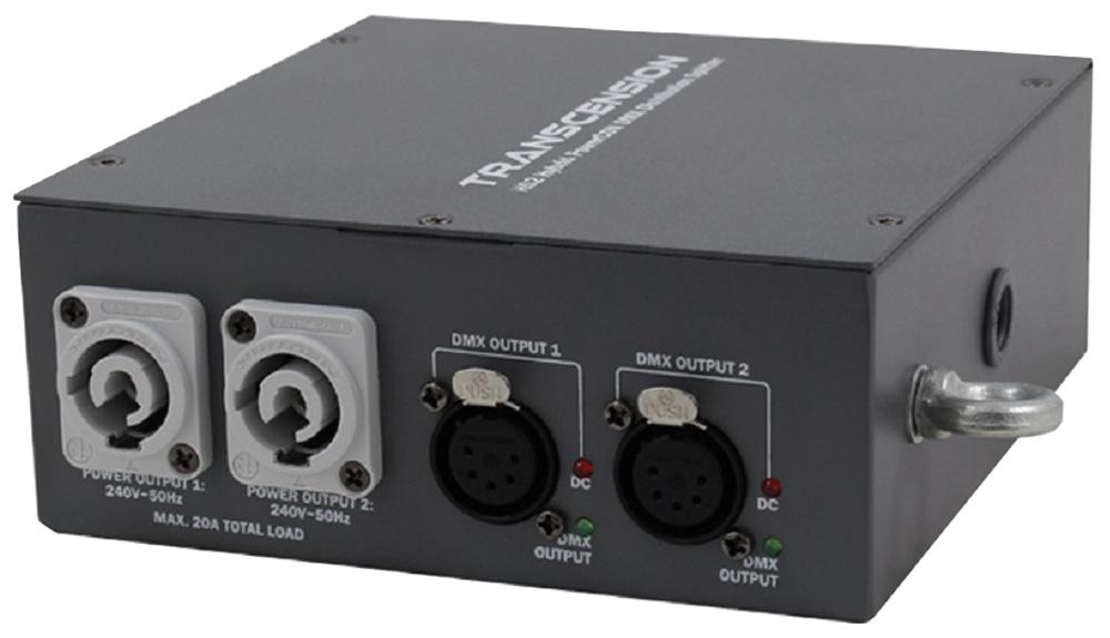 HS2 HYBRID POWERCON DMX DISTRIBUTION 2, WAY TRANSCENSION