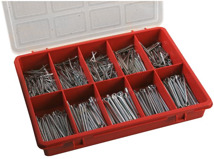 D01837 COTTER PIN SET, 650PCS DURATOOL