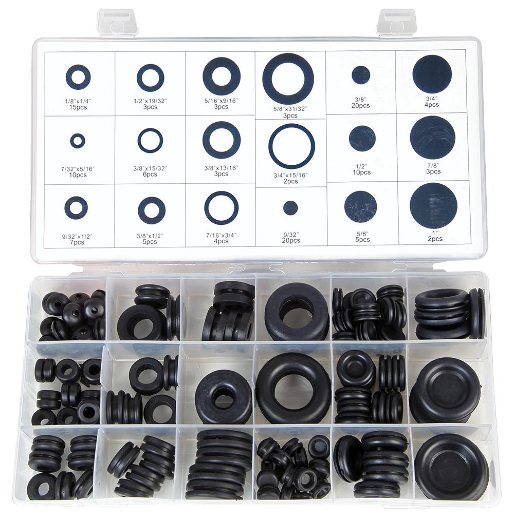 D01889 GROMMET ASSORTMENT, 125PCS DURATOOL