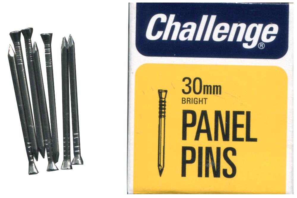 10610 PANEL PINS BRIGHT, 30MM (40G) CHALLENGE