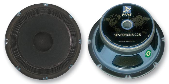SOVEREIGN 8-225 LOUDSPEAKER, MID RANGE, 8" 225W FANE