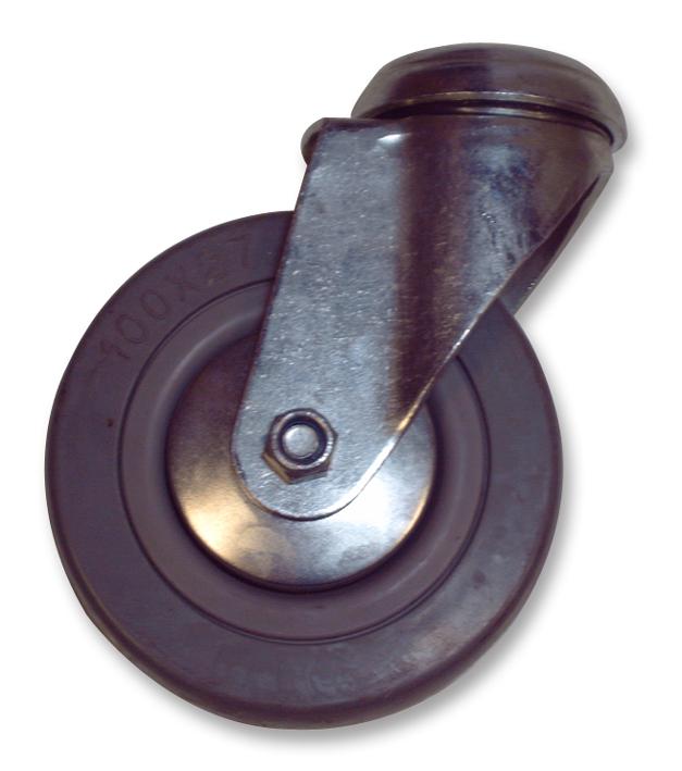 32100RTBH SWIVEL RUBBER CASTOR 100MM KEYSTONE