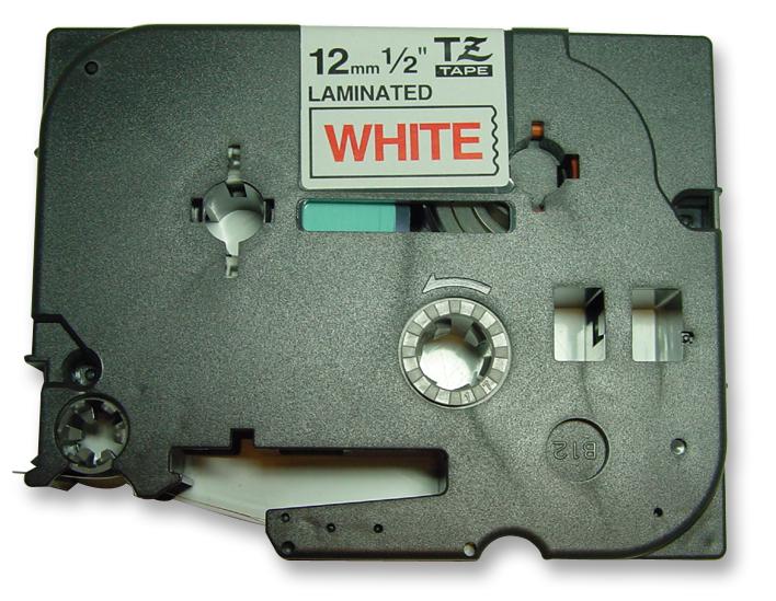 TZE232 12MM RED ON WHITE TAPE BROTHER