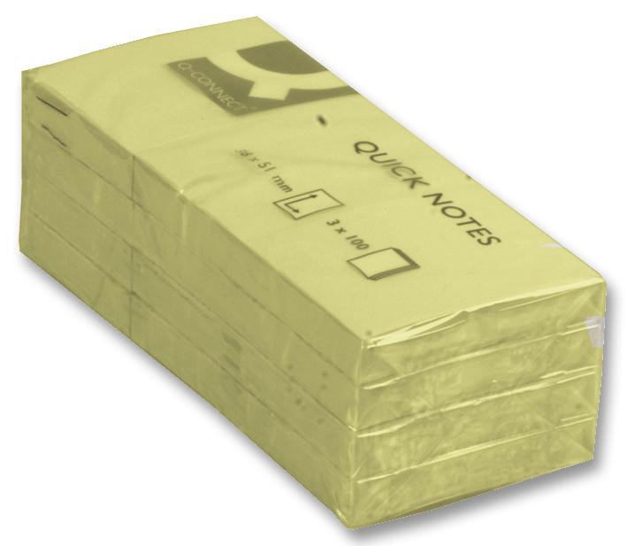 KF10500 PADS STICKY 12PK 40X50MM YLW Q CONNECT