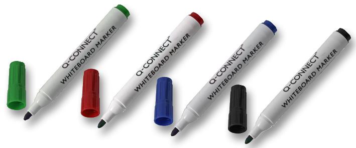 KF00880 MARKER WHITEBOARD 10PK ASST Q CONNECT