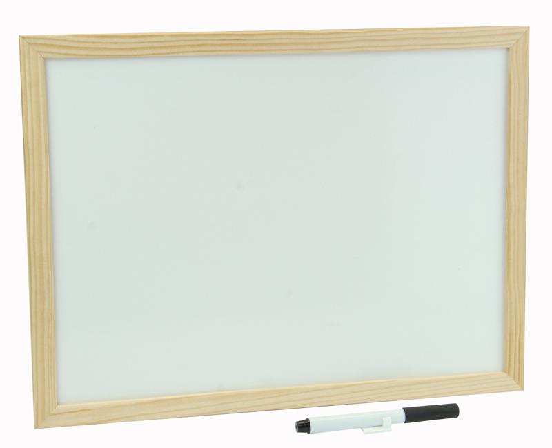 KF03570 WHITEBOARD WOOD FRAME 600X400MM Q CONNECT