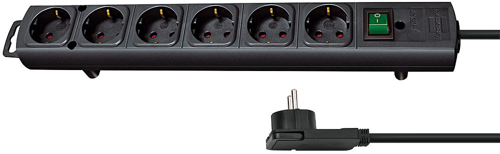 1153300100 COMFORT LINE PLUS BLACK EURO 6G 2M BRENNENSTUHL