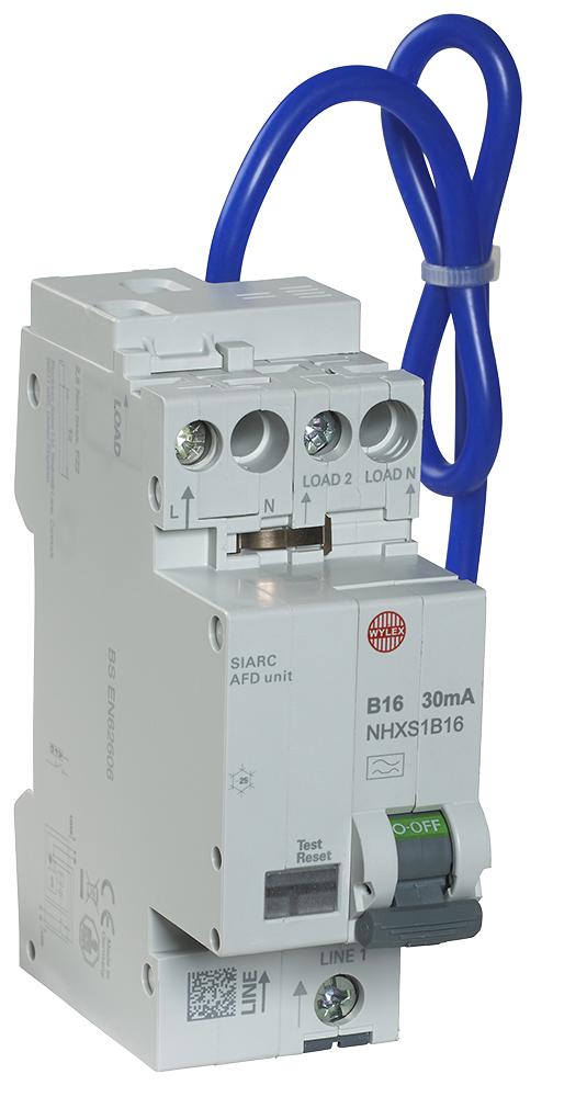 NHXSB16AFD 16A B 30MA RCBO AFDD COMBINED CPD WYLEX
