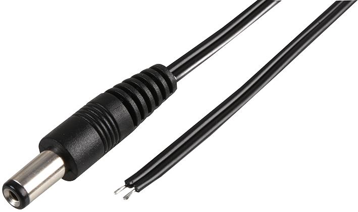 PPW00017 LEAD, DC POWER, 2.1MM PLG - BARE END, 2M PRO POWER