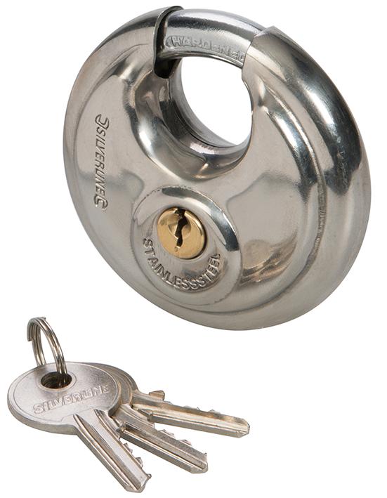 292707 PADLOCK DISK 70MM SILVERLINE