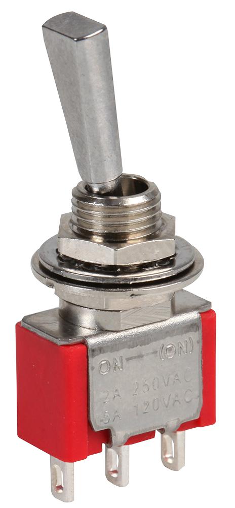 1MS2T6B11M1QE SWITCH, SPDT, 5A, 250VAC, THT MULTICOMP PRO