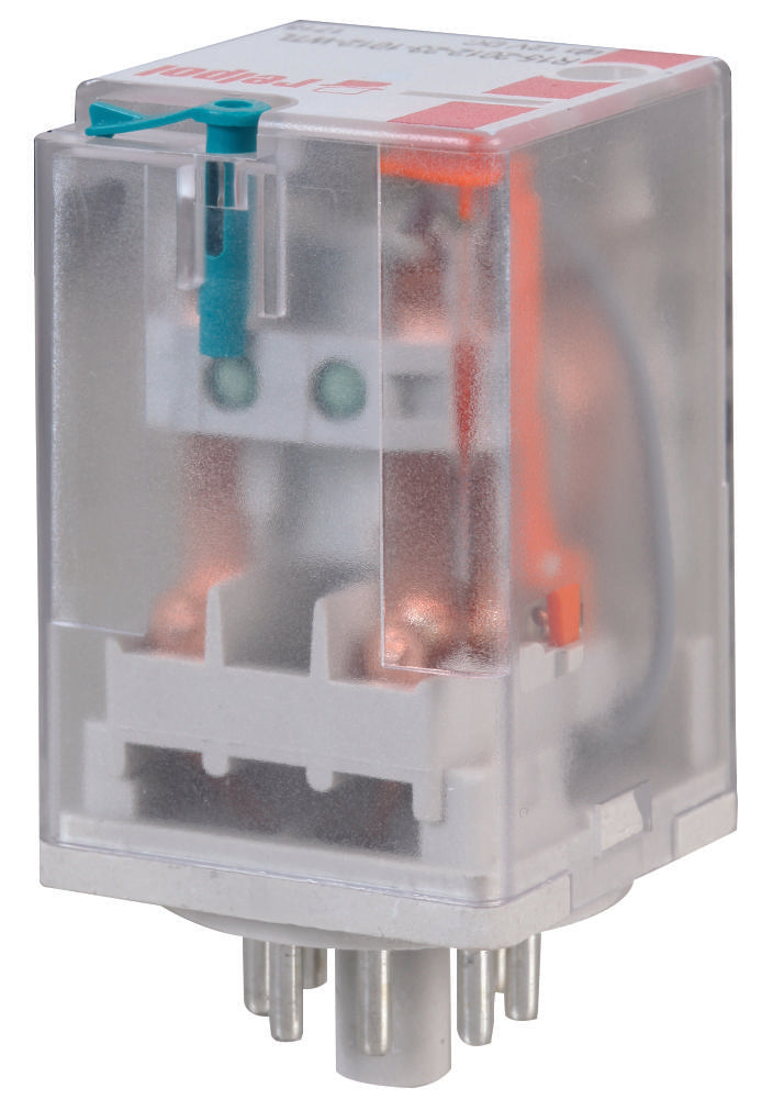 R15-2012-23-1012-WTL OCTAL 8-PIN RELAY, 10A, 2PCO, 12VDC RELPOL