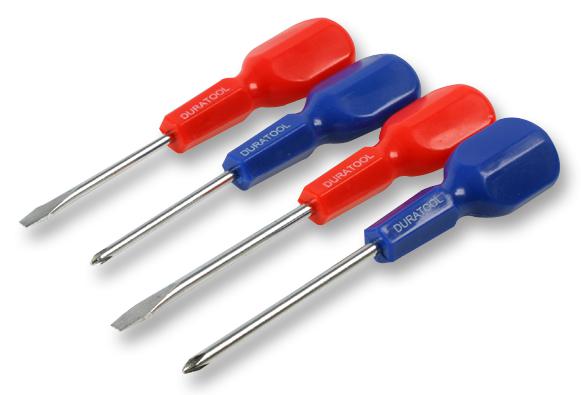 D00183 SCREWDRIVER SET, 4PCS DURATOOL