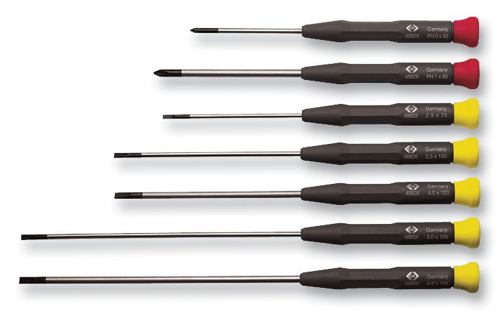 T4883X SCREWDRIVER SET, PRECISION, 7PC CK TOOLS