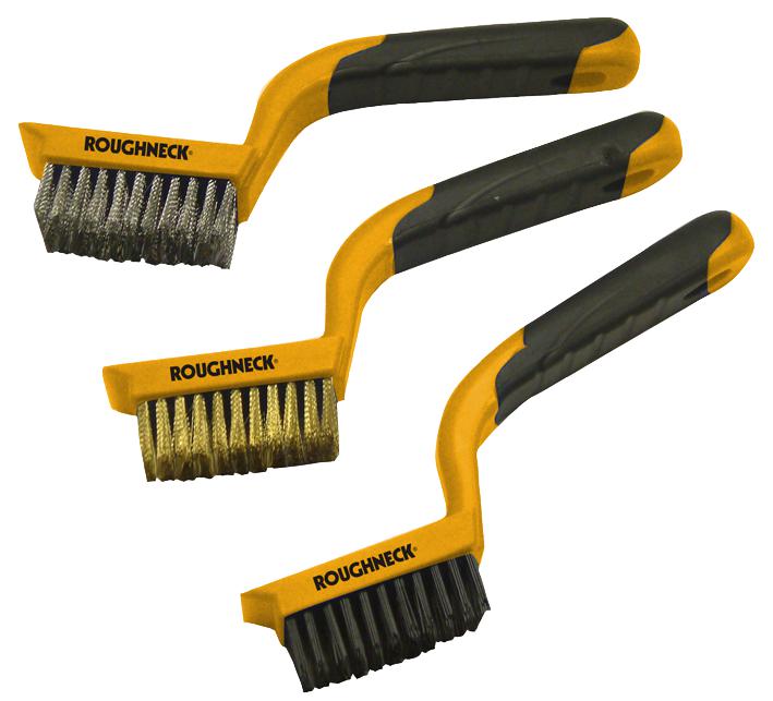 52-012 WIRE BRUSH SET, WIDE, 3PC ROUGHNECK