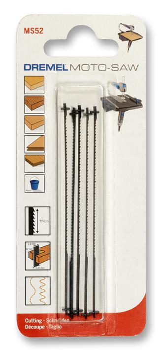 MS52 MOTO-SAW FINE WOOD SAW BLADES, 5PC DREMEL