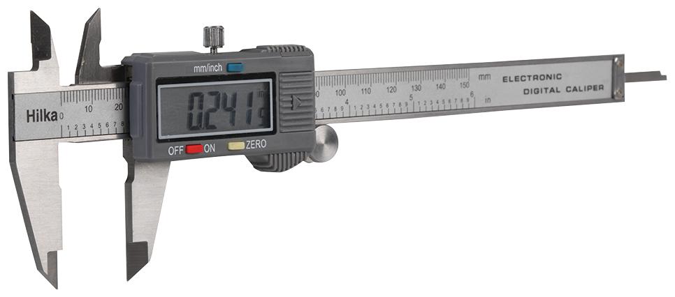 76991500 DIGITAL CALIPER, STAINLESS STEEL, 150MM HILKA TOOLS
