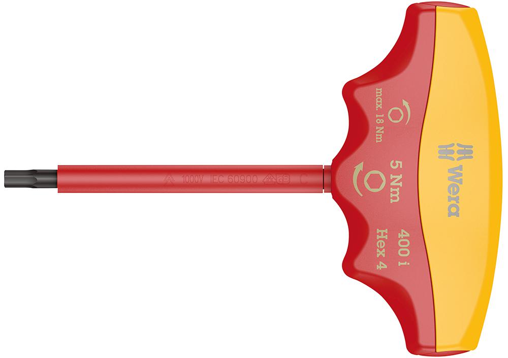 05004980001 HEX INSULATED TORQUE INDICATOR, 4X138MM WERA