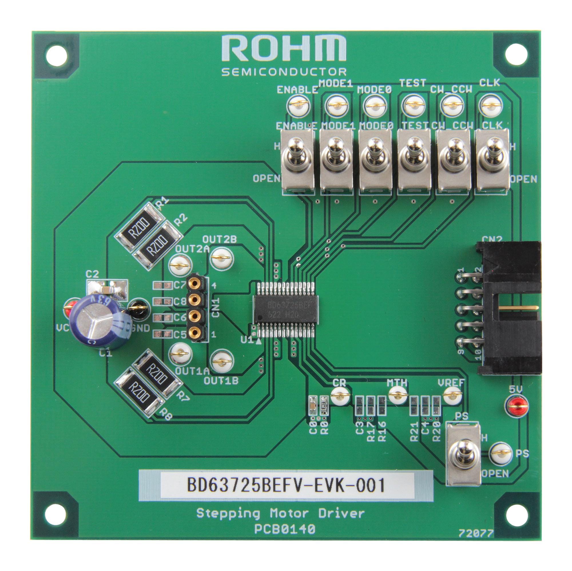ROHM Motor Control BD63725BEFV-EVK-001 EVAL BOARD, STEPPER MOTOR DRIVER ROHM 3778763 BD63725BEFV-EVK-001
