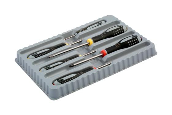 ERGO BAHCO Sets BE-9881 SCREWDRIVER SET, SLOT/PHIL, 6PC ERGO BAHCO 7238368 BE-9881
