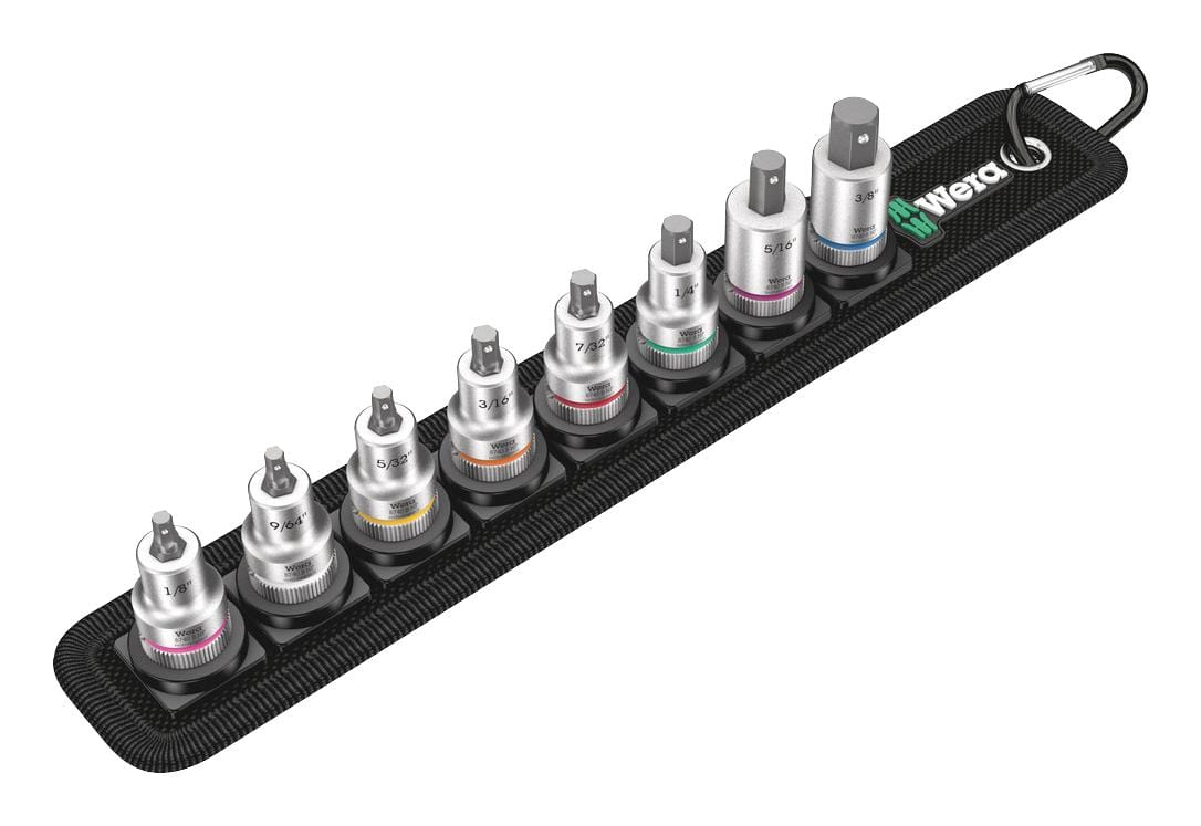 WERA Sets BELT B IMPERIAL 1 HEX BIT SOCKET SET, 3/8IN DRIVE, 10PC WERA 2855977 BELT B IMPERIAL 1