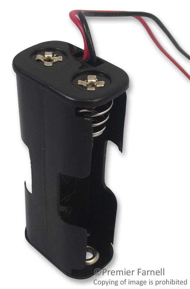 PRO POWER Battery Holders BH322-1A HOLDER, BATTERY, 2XAA, WIRE LEADS, PK5 PRO POWER 1183115 BH322-1A