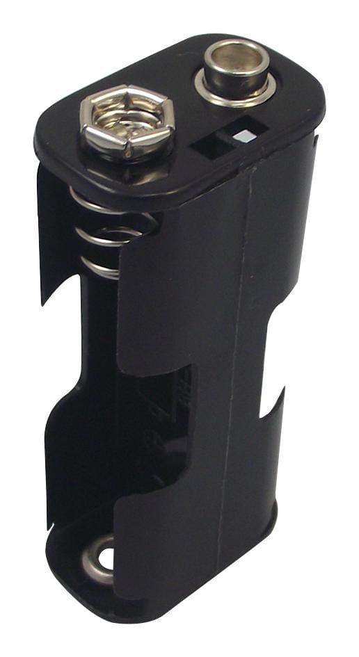 PRO POWER Battery Holders BH322-1B HOLDER, BATTERY, 2XAA, SNAP TERM, PK5 PRO POWER 1183116 BH322-1B