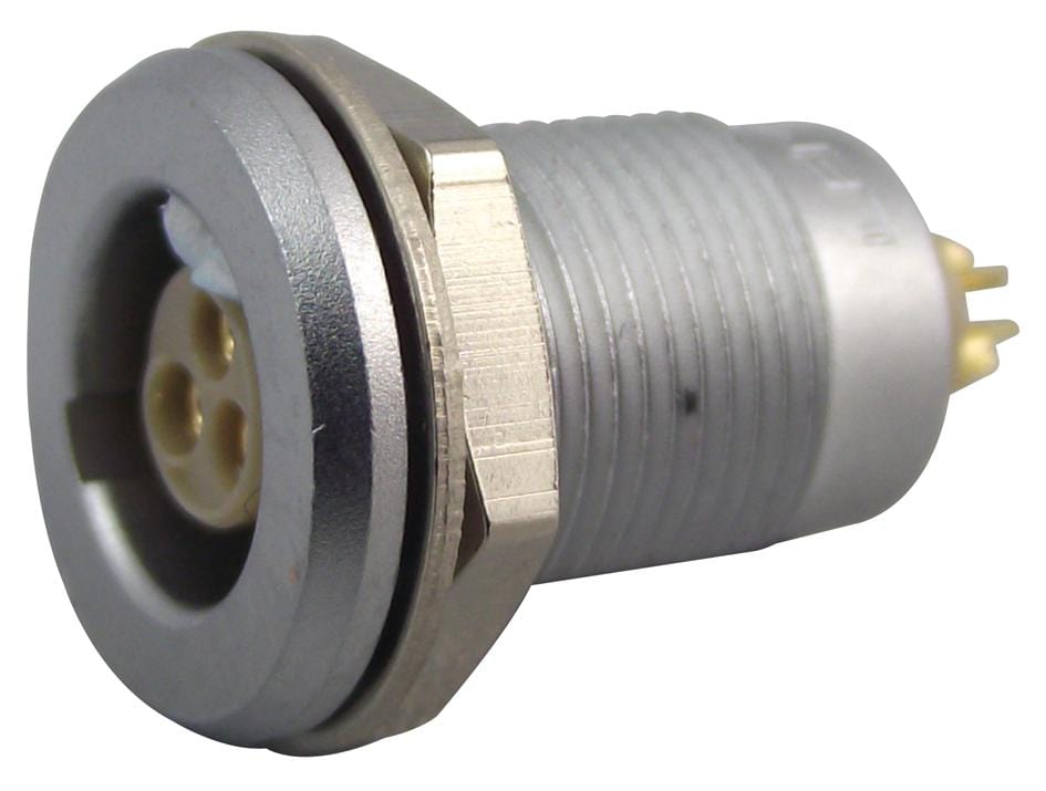 LEMO Industrial Circular EGG.0T.303.CLL CIRCULAR CONNECTOR, RCPT, 3POS, PANEL LEMO 2442847 EGG.0T.303.CLL