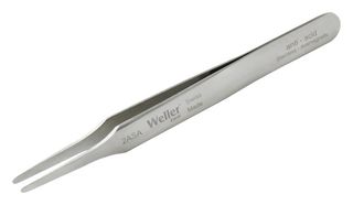 2ASA - Tweezer, Straight, Round, 121 mm, Stainless Steel Body, Stainless Steel Tip - WELLER EREM