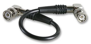 1337773-4 - RF / Coaxial Cable Assembly, 90° BNC Plug to BNC Plug, RG58, 50 ohm, 4.9 ft, 1.5 m, Black - GREENPAR - TE CONNECTIVITY