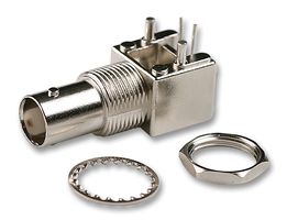 B6252HB-NPP3G-50 - RF / Coaxial Connector, BNC Coaxial, Right Angle Jack, Through Hole Right Angle, 50 ohm - AMPHENOL RF