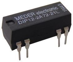 DIP12-2A72-21L - Reed Relay, DPST-NO, 12 VDC, DIP, Through Hole, 500 ohm, 500 mA - STANDEXMEDER