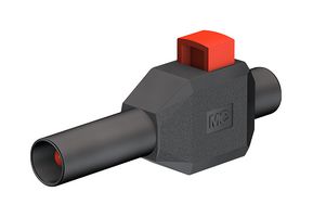 22.3007-21 - Banana Test Connector, Plug, Cable Mount, 10 A, 600 V, Nickel Plated Contacts, Black - STAUBLI