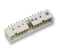 09 18 526 7324 - Pin Header, Wire-to-Board, 2.54 mm, 2 Rows, 26 Contacts, Through Hole, SEK 18 - HARTING