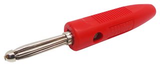 555-0500-01 - Banana Test Connector, 4mm, Plug, Cable Mount, 16 A, 50 V, Nickel Plated Contacts, Red - DELTRON COMPONENTS