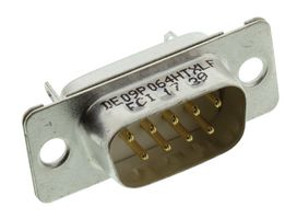 DE09P064HTXLF - D Sub Connector, DB9, Standard, Plug, FCI D, 9 Contacts, DE, Solder Cup - AMPHENOL COMMUNICATIONS SOLUTIONS