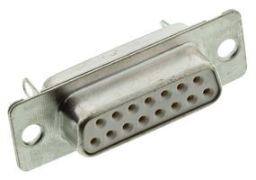 DA15S064HTLF - D Sub Connector, DB15, Standard, Receptacle, FCI D, 15 Contacts, DA, Solder Cup - AMPHENOL COMMUNICATIONS SOLUTIONS