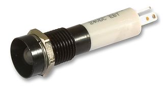 19TR1I24 - Multicolour Panel Indicators, Black Chrome Bezel, Red, Yellow, Green, 8 mm, R 20mA, Y 40mA, G 20mA - CML INNOVATIVE TECHNOLOGIES