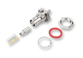 B6421A1-NT3G-1-50 - RF / Coaxial Connector, BNC Coaxial, Straight Bulkhead Jack, Crimp, 50 ohm - AMPHENOL RF