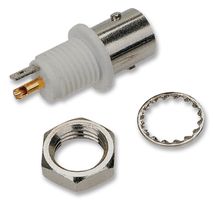 B6651B1-NNYL3G-75 - RF / Coaxial Connector, BNC Coaxial, Straight Bulkhead Jack, 75 ohm, Phosphor Bronze - AMPHENOL RF