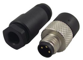 9933790003 - Circular Connector, 768 Series, Cable Mount Plug, 3 Contacts, Solder Pin - BINDER