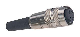 09 0322 00 06 - Circular Connector, 680 Series, Cable Mount Receptacle, 6 Contacts, Solder Socket - BINDER