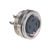 09 0328 00 07 - Circular Connector, 680 Series, Panel Mount Receptacle, 7 Contacts, Solder Socket, Brass Body - BINDER