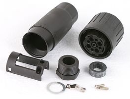 C016 10E017 0021 - Circular Connector, Ecomate C016 Series, Cable Mount Receptacle, 18 Contacts, Crimp Socket, Bayonet - AMPHENOL SINE/TUCHEL