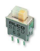 SE1DGPC04 - Slide Switch, SPDT, On-None-On, Through Hole, SE, 50 mA, 48 V - TE CONNECTIVITY